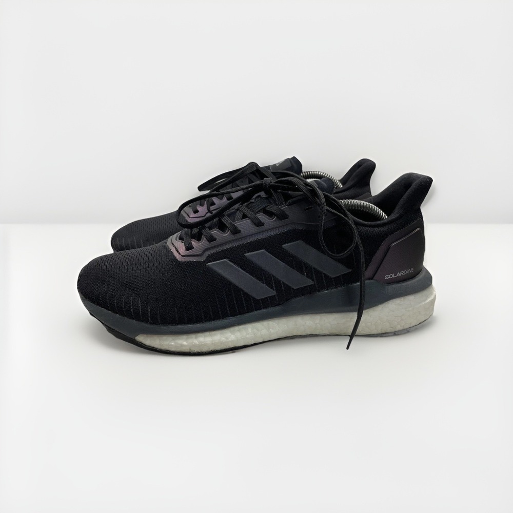 adidas solar Drive womens Running Shoes Size 9 Black Iridescent Purple Green